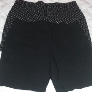 2 PAIR TIME AND TRU BERMUDA SHORTS PULL-ON 16